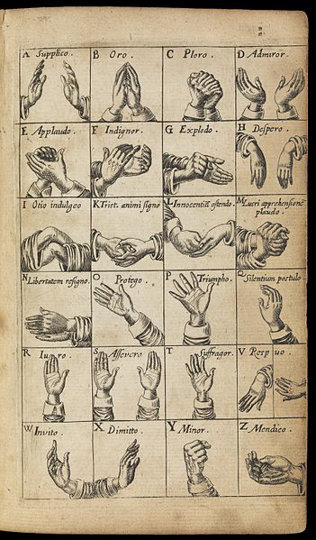24 gestos del lenguaje natural de la mano