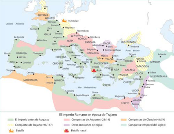 Mapa del Imperio Romano