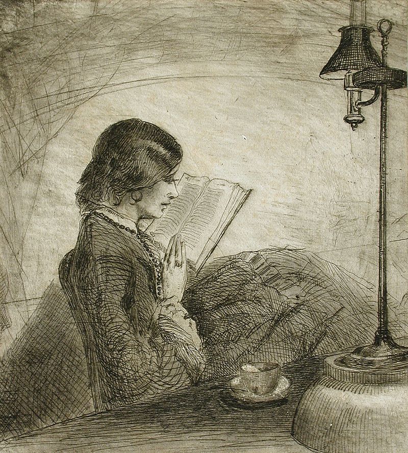 Una dama leyendo